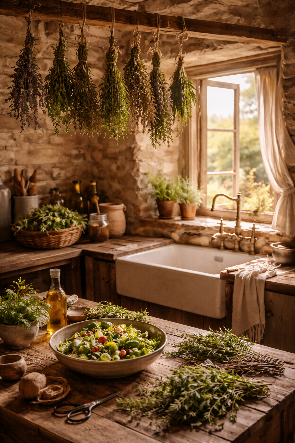 Drying Herbs from the Garden