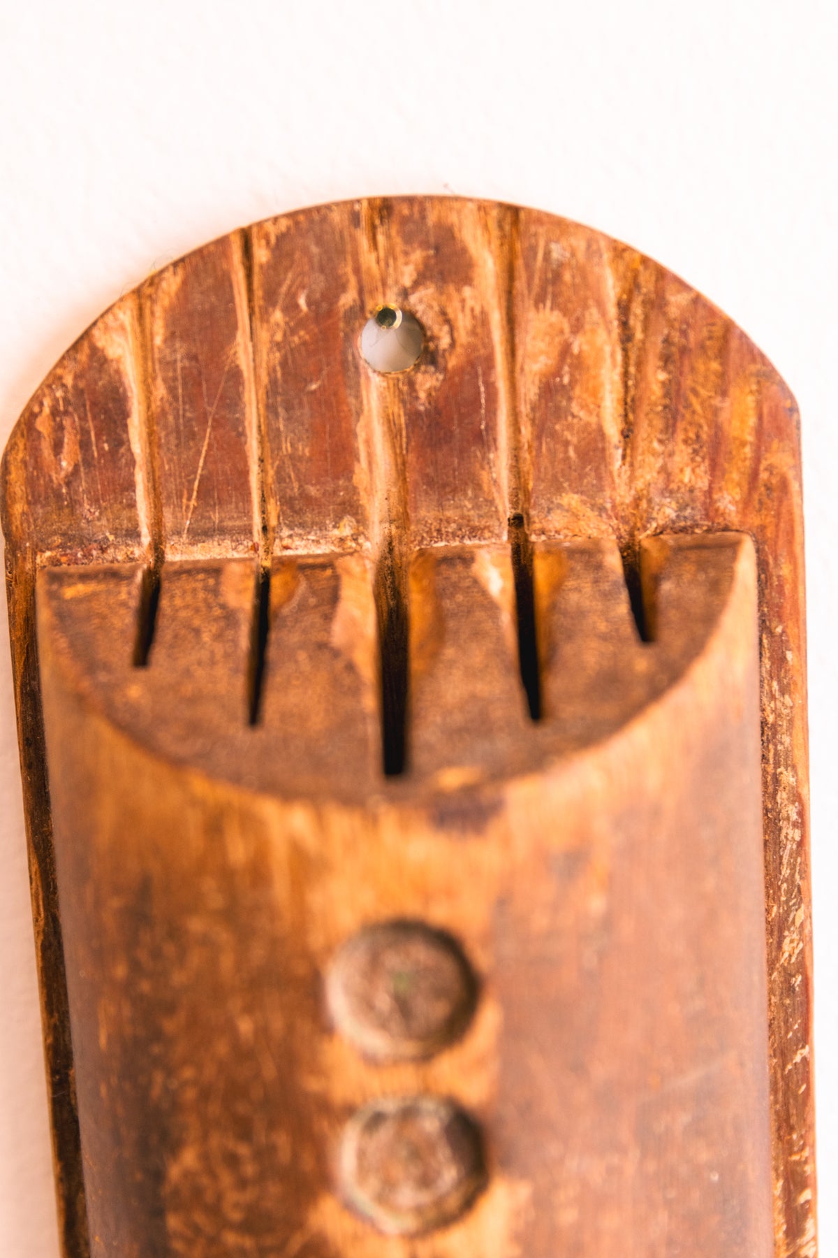 Antique Wooden Wall-Mounted Kitchen Tool Holder