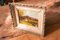 Framed Autumn Countryside Landscape Painting