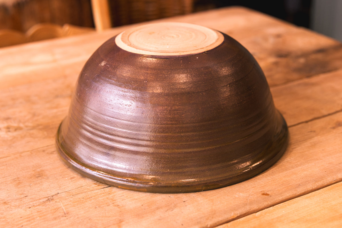Hand-Glazed Earthenware Serving Bowl