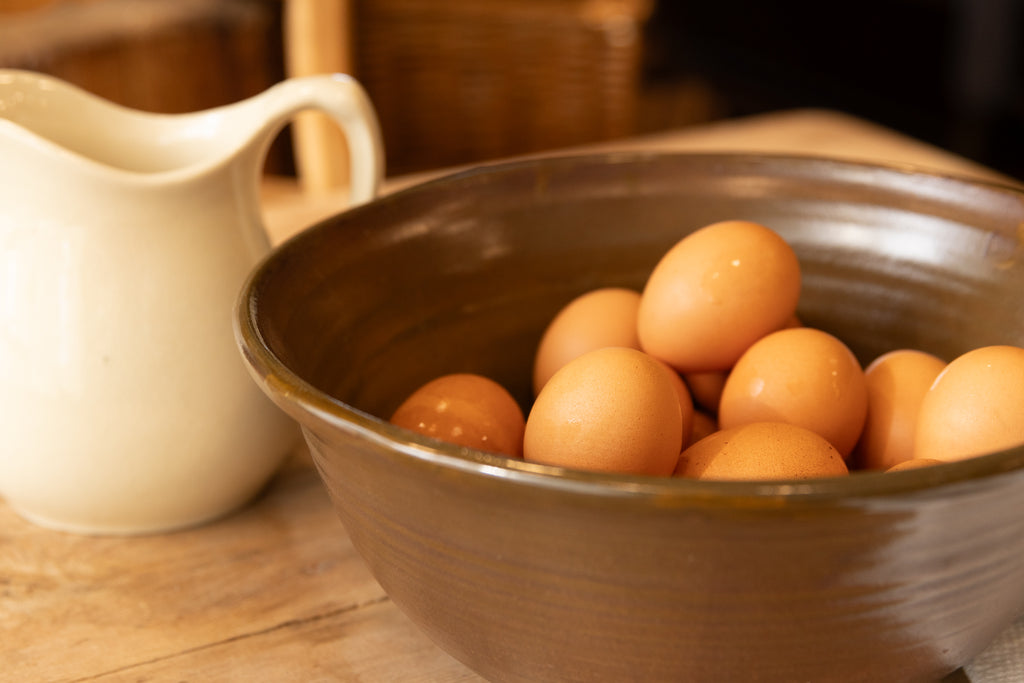 Hand-Glazed Earthenware Serving Bowl