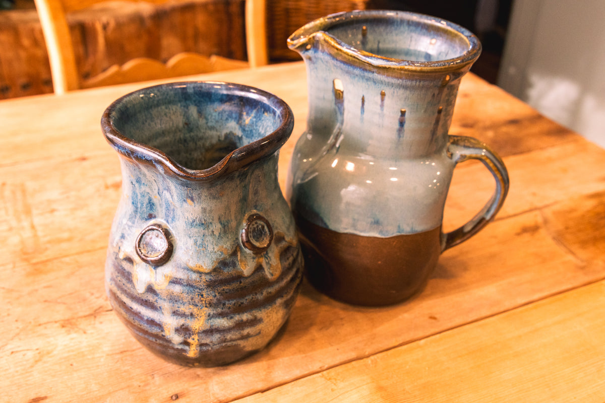 Handmade Coastal Stoneware Pitcher Set