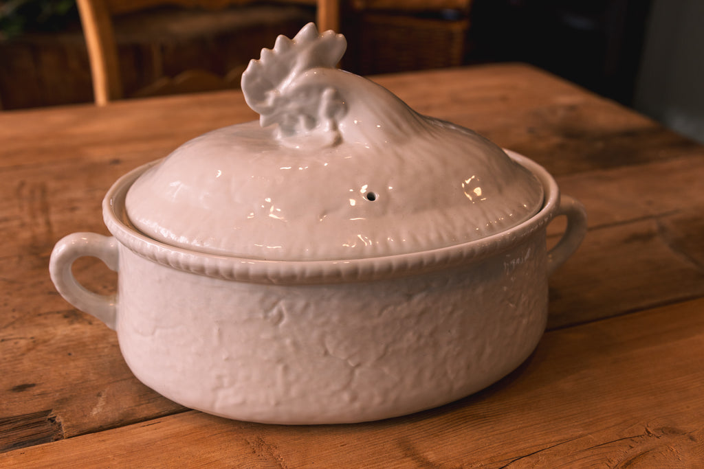 French Apilco Porcelain Hen Tureen