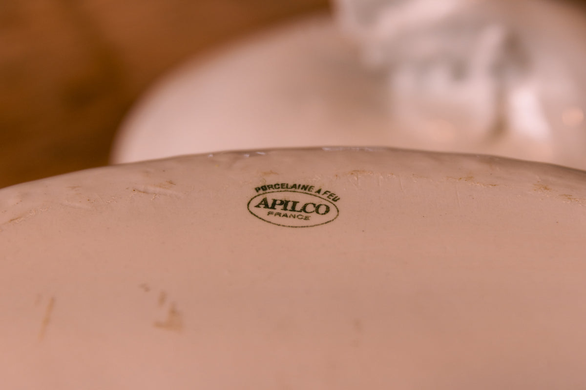 French Apilco Porcelain Hen Tureen