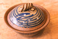 Handmade Lidded Stoneware Pot
