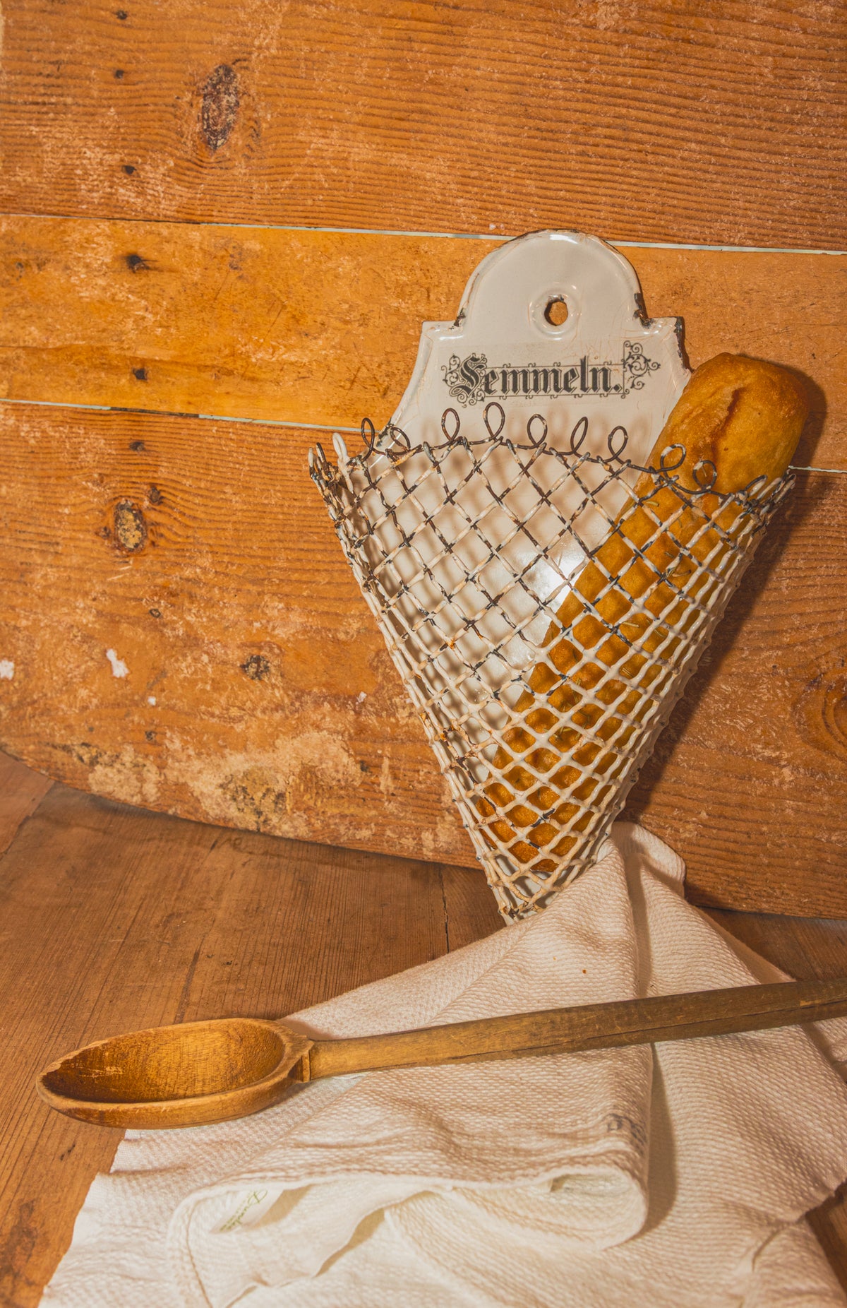 Antique German Wire Wall Bread Basket