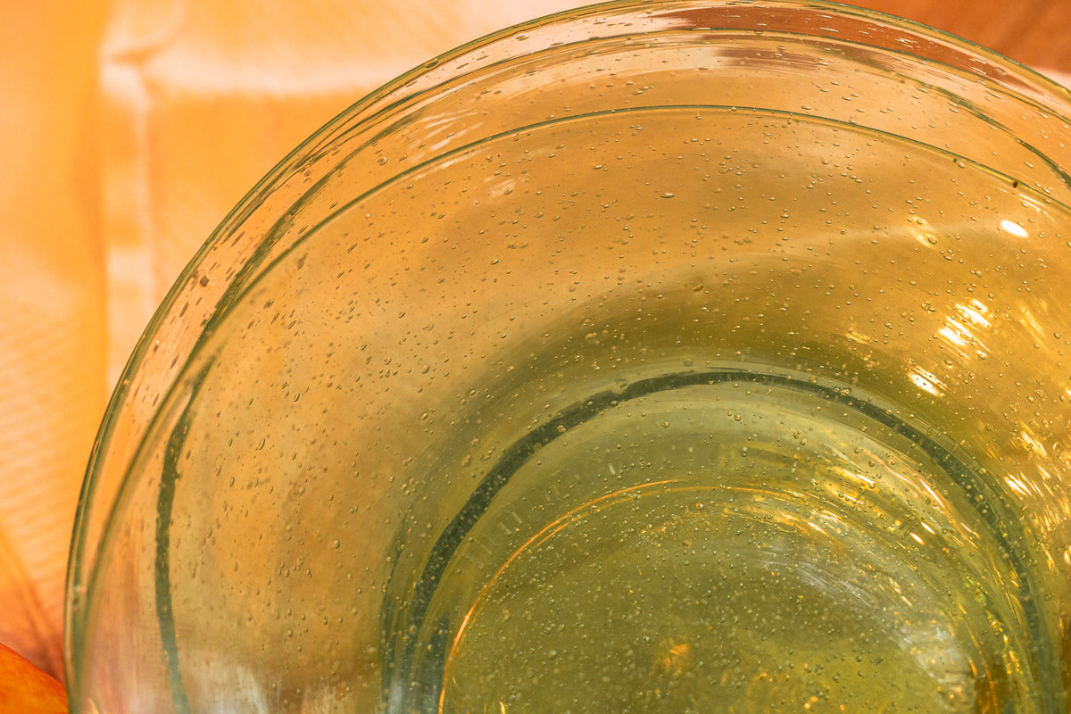 Set of Four Hand-Blown Sea Glass Bowls